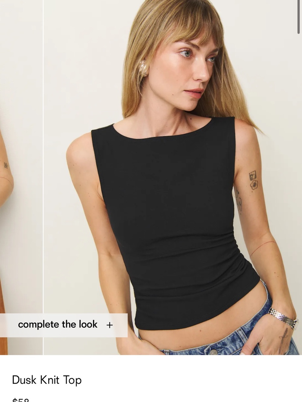 Aritzia Basic Knit Top - Black